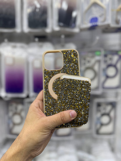 Crystals MagSafe Case with Card Holder Wallet - 16 Pro Max