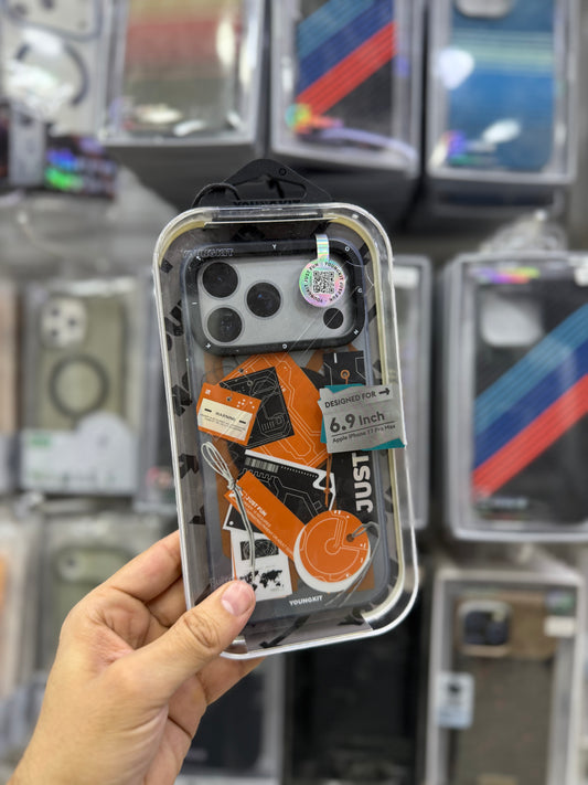 Youngkit Different Dimension Series Orange - 17 Pro Max (MagSafe Supported)