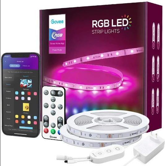 Govee Rgb Strips - Remote+Wifi (App Controllable)